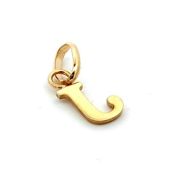 Ciondolo Donna Lettera J Piccola Oro Giallo 2 Ciondolo Donna Lettera J Piccola Oro Giallo