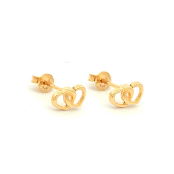 Orecchini Oro 9 kt Cuori Intrecciati 1 Orecchini Oro 9 kt Cuori Intrecciati