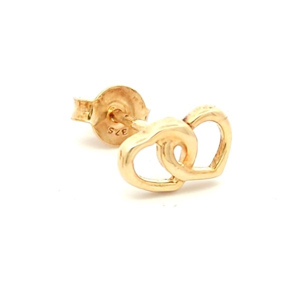 Orecchini Oro 9 kt Cuori Intrecciati 2 Orecchini Oro 9 kt Cuori Intrecciati