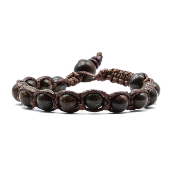 Bracciale Kenshò Agata Bronzo - 8 mm 1 Bracciale Kenshò Agata Bronzo - 8 mm
