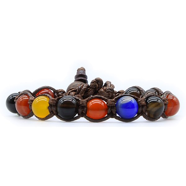 Bracciale Kenshò Agata Mix - 8 mm 1 Bracciale Kenshò Agata Mix - 8 mm