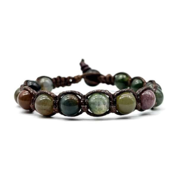 Bracciale Kenshò Agata Muschiata - 8 mm 1 Bracciale Kenshò Agata Muschiata - 8 mm