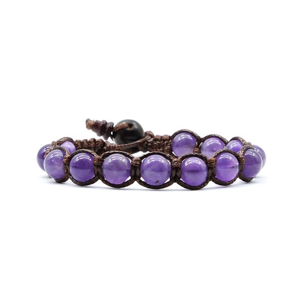 Bracciale Kenshò Ametista Chiara - 8 mm 1 Bracciale Kenshò Ametista Chiara - 8 mm