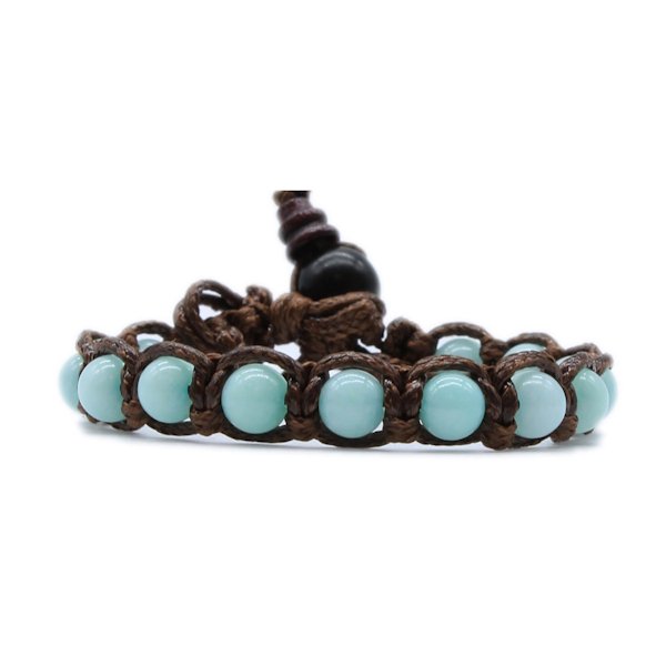 Bracciale Kenshò Giada Verde Acqua - 6 mm 1 Bracciale Kenshò Giada Verde Acqua - 6 mm