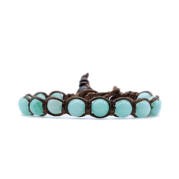 Bracciale Kenshò Giada Verde Acqua - 8 mm 1 Bracciale Kenshò Giada Verde Acqua - 8 mm