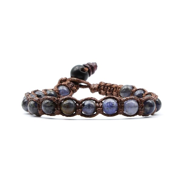 Bracciale Kenshò Iolite - 6 mm 1 Bracciale Kenshò Iolite - 6 mm
