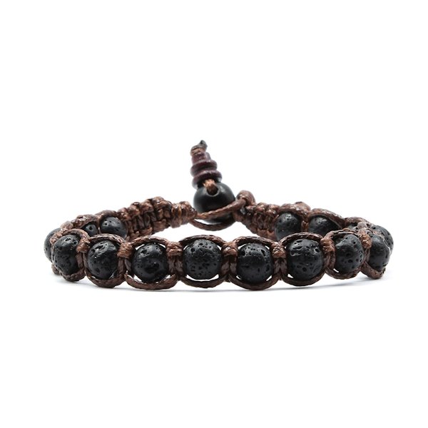 Bracciale Kenshò Lava Nera - 6 mm 1 Bracciale Kenshò Lava Nera - 6 mm