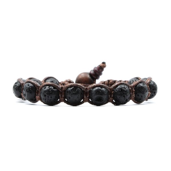 Bracciale Kenshò Lava Nera - 8 mm 1 Bracciale Kenshò Lava Nera - 8 mm