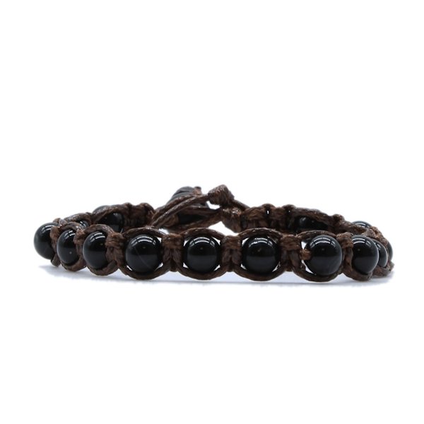 Bracciale Kenshò Onice Nera - 6 mm 1 Bracciale Kenshò Onice Nera - 6 mm
