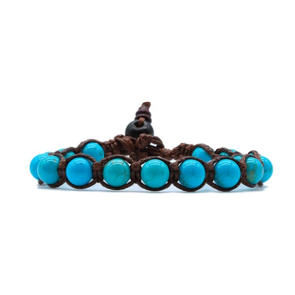 Bracciale Kenshò Turchese - 6 mm 1 Bracciale Kenshò Turchese - 6 mm