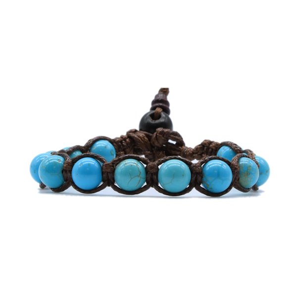 Bracciale Kenshò Turchese - 8 mm 1 Bracciale Kenshò Turchese - 8 mm