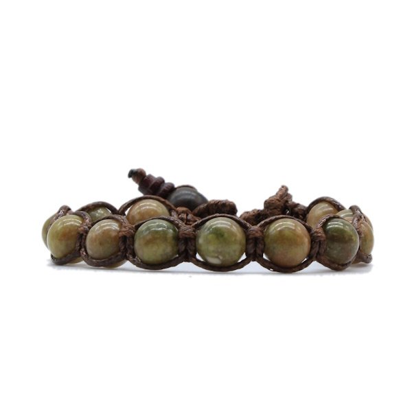 Bracciale Kenshò Unakite - 8 mm 1 Bracciale Kenshò Unakite - 8 mm