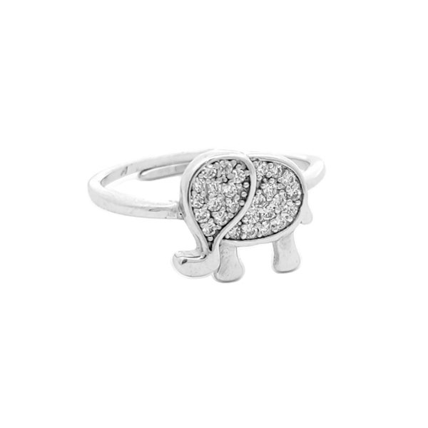 Anello Donna Argento Elefantino Zirconi 1 Anello Donna Argento Elefantino Zirconi