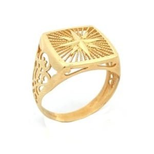 Anello Uomo Oro 9kt Rosa Dei Venti