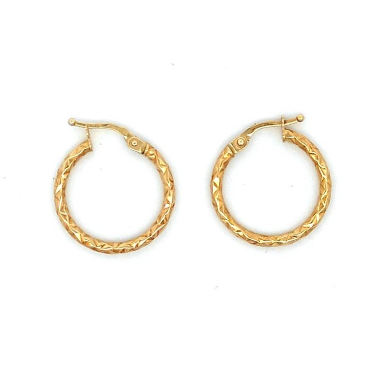 Orecchini Oro Cerchietti Martellati 1 Orecchini Oro Cerchietti Martellati