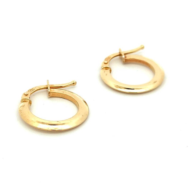 Orecchini Oro Cerchietti Piccoli 1 Orecchini Oro Cerchietti Piccoli
