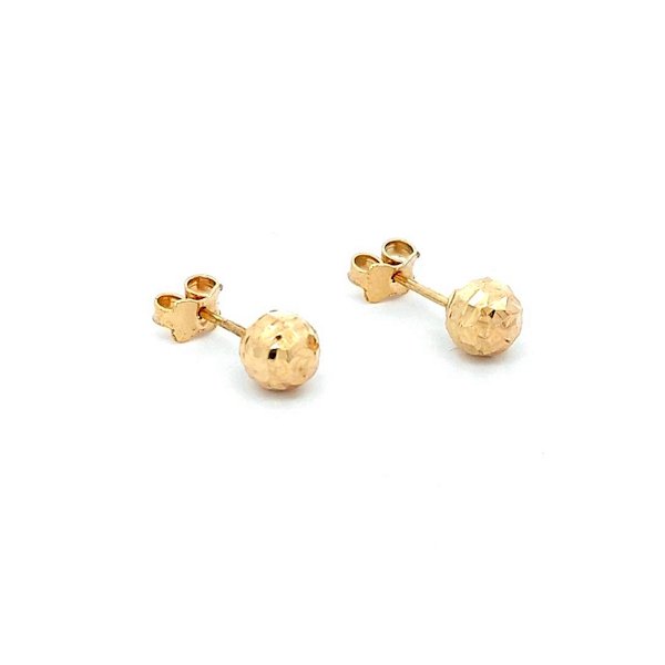 Orecchini Oro Pallini Martellati 1 Orecchini Oro Pallini Martellati