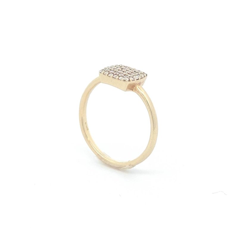 Anello Donna Oro 9kt Quadrato 1 Anello Donna Oro 9kt Quadrato