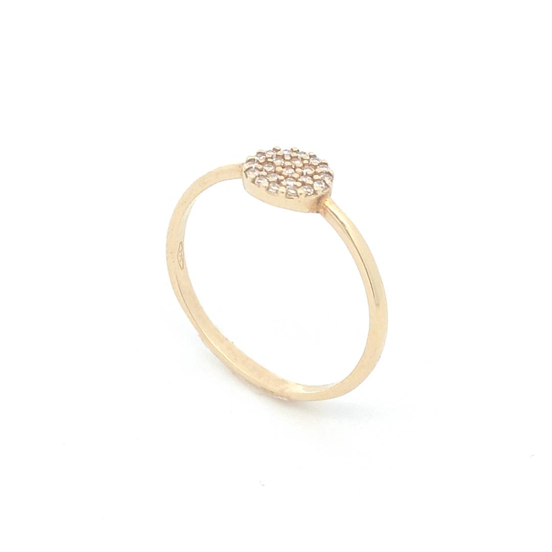 Anello Donna Oro 9kt Tondo Zirconi 1 Anello Donna Oro 9kt Tondo Zirconi