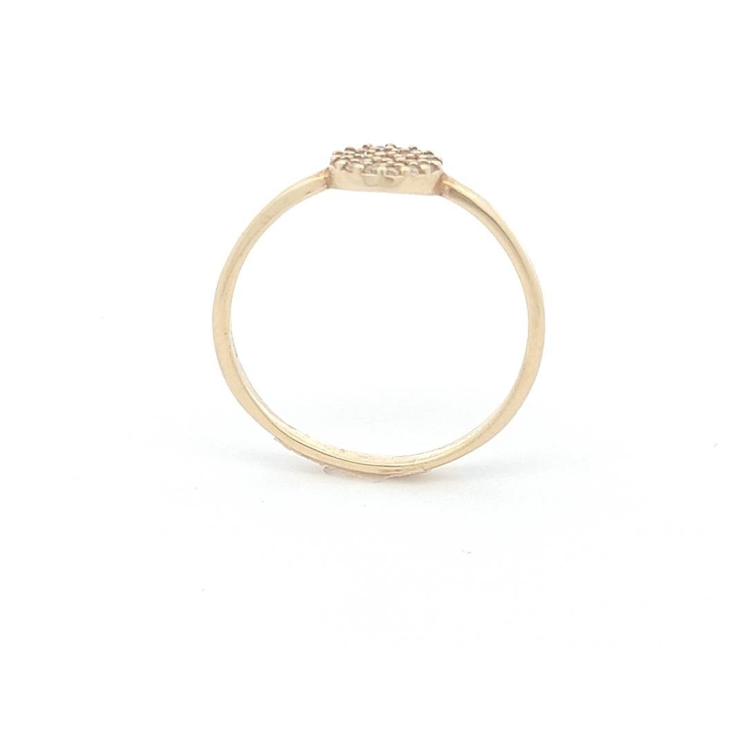 Anello Donna Oro 9kt Tondo Zirconi 2 Anello Donna Oro 9kt Tondo Zirconi