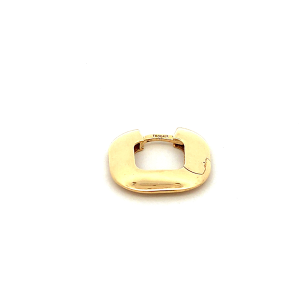 Orecchino Oro 9Kt Quadrato Angoli Arrotondati