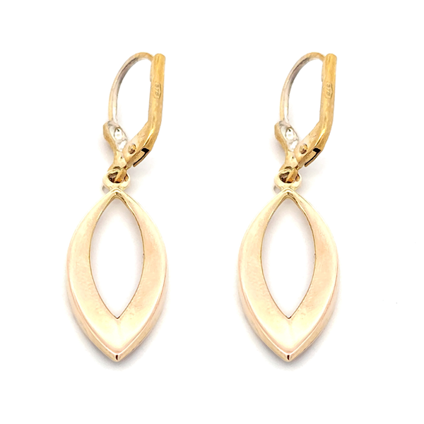 Orecchini Oro 9Kt Ovali Punta Trittico 3 Orecchini Oro 9Kt Ovali Punta Trittico