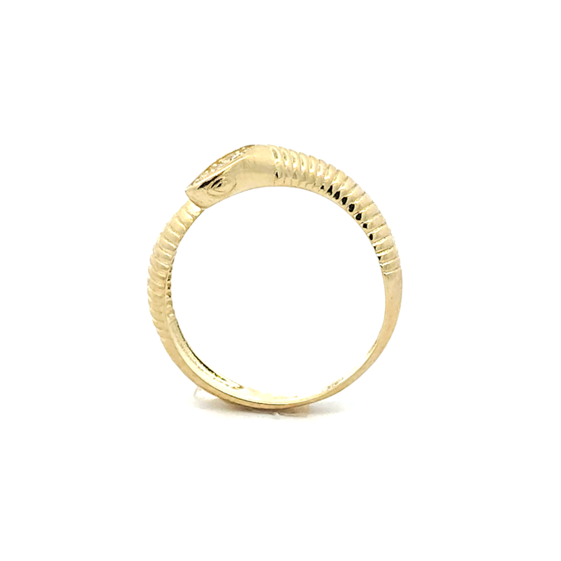 Anello Donna Oro 9kt Serpente Zirconi Rigato 3 Anello Donna Oro 9kt Serpente Zirconi Rigato