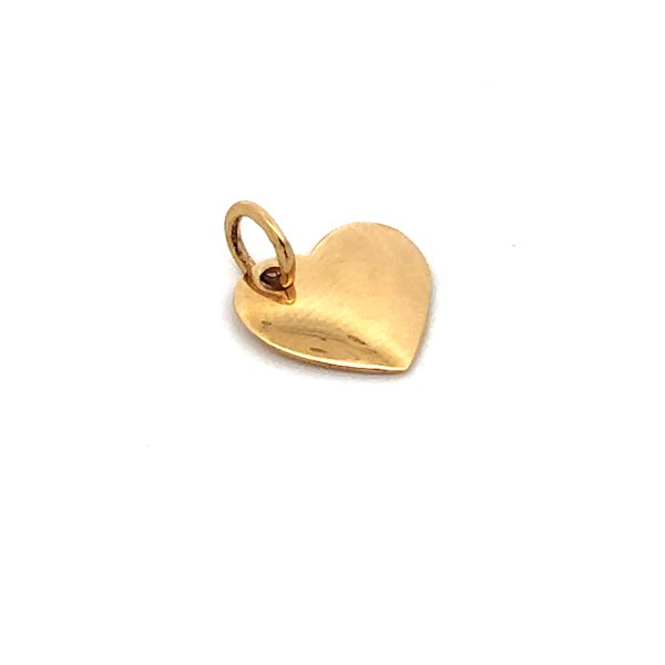Ciondolo Oro Cuore Piatto 1 Ciondolo Oro Cuore Piatto