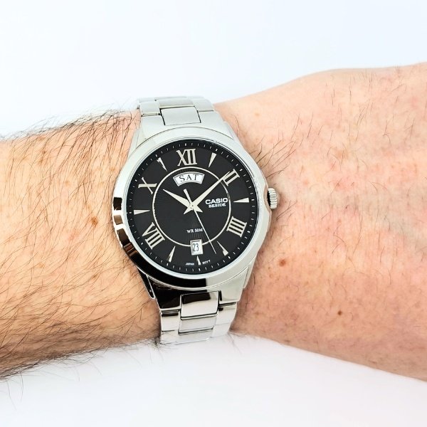 Orologio Casio Uomo Beside BEM-130D-1AVDF 2 Orologio Casio Uomo Beside BEM-130D-1AVDF