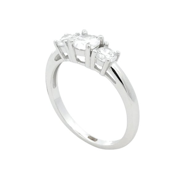 Anello Donna Argento Trilogy Zirconi Grandi RI004192 1 Anello Donna Argento Trilogy Zirconi Grandi RI004192