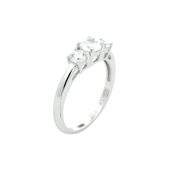 Anello Donna Argento Trilogy Zirconi Grandi RI004192 2 Anello Donna Argento Trilogy Zirconi Grandi RI004192