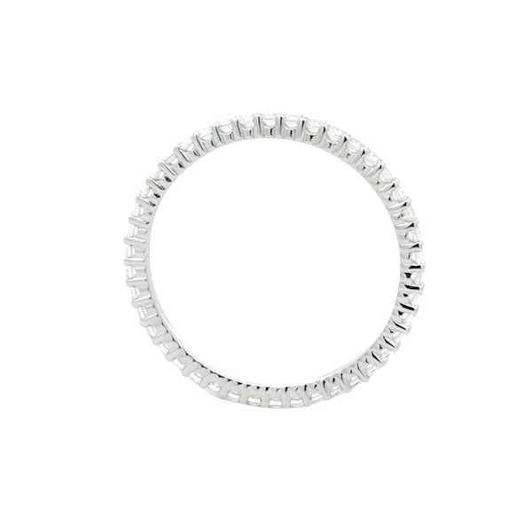 Anello Donna Argento Fedina Sottile Zirconi RI006768 3 Anello Donna Argento Fedina Sottile Zirconi RI006768