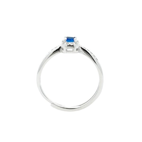Anello Donna Argento Zircone Blu RI004455 3 Anello Donna Argento Zircone Blu RI004455