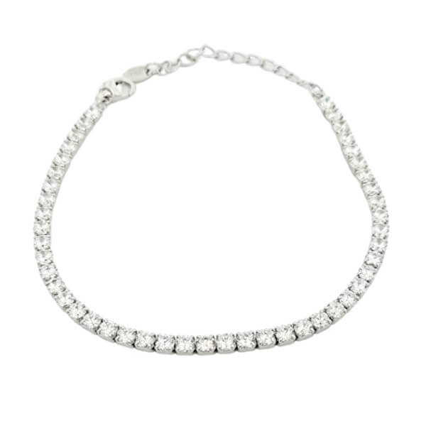 Bracciale Donna Argento Tennis Zirconi 1 Bracciale Donna Argento Tennis Zirconi