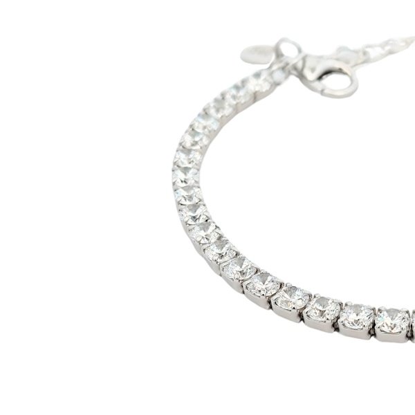 Bracciale Donna Argento Tennis Zirconi 3 Bracciale Donna Argento Tennis Zirconi