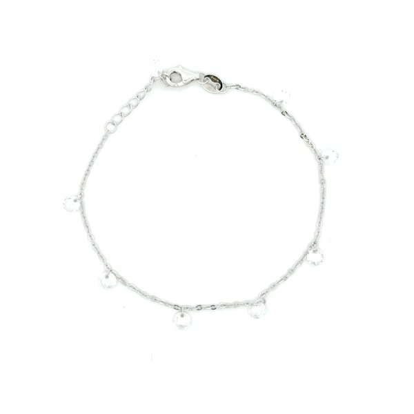 Bracciale Donna Argento Zirconi Pendenti 2 Bracciale Donna Argento Zirconi Pendenti