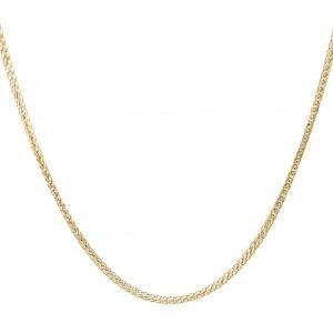 Catenina Donna Oro 9kt Spiga Brillantata