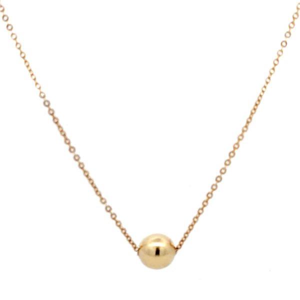 Collana Donna Oro 9kt Rolo Centrale Sfera 1 Collana Donna Oro 9kt Rolo Centrale Sfera