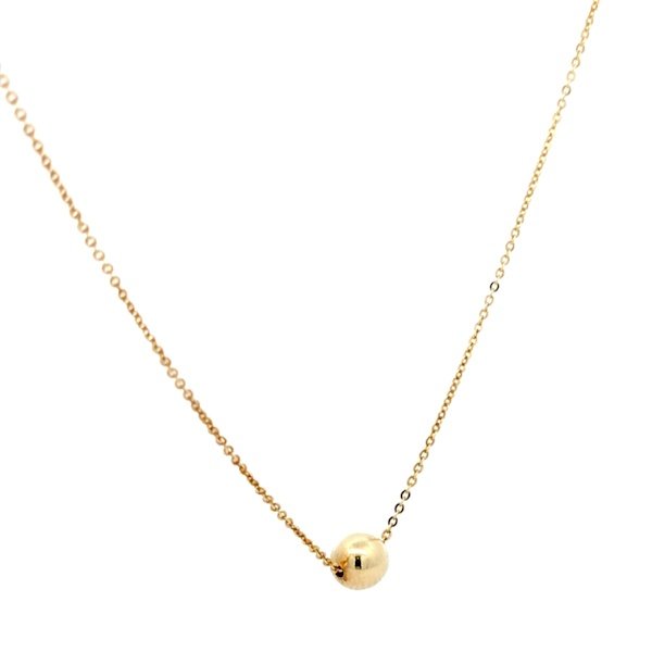 Collana Donna Oro 9kt Rolo Centrale Sfera 3 Collana Donna Oro 9kt Rolo Centrale Sfera