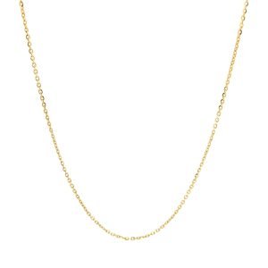 Catenina Donna Oro 9kt Rolo Fina Brillantata