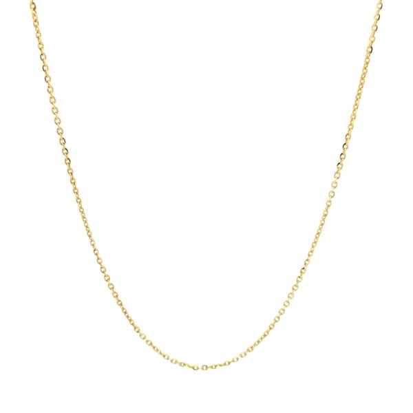 Catenina Donna Oro 9kt Rolo Fina Brillantata 1 Catenina Donna Oro 9kt Rolo Fina Brillantata