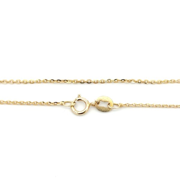 Catenina Donna Oro 9kt Rolo Fina Brillantata 4 Catenina Donna Oro 9kt Rolo Fina Brillantata