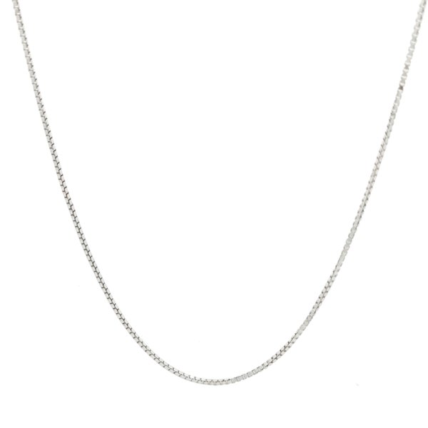 Catenina Donna Oro Bianco 9kt Veneziana 1 Catenina Donna Oro Bianco 9kt Veneziana
