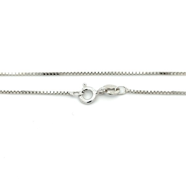 Catenina Donna Oro Bianco 9kt Veneziana 4 Catenina Donna Oro Bianco 9kt Veneziana