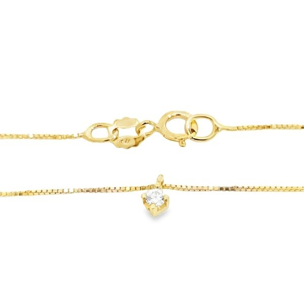 Collana Donna Oro 9kt Diamante 0,05Kt 4 Collana Donna Oro 9kt Diamante 0,05Kt
