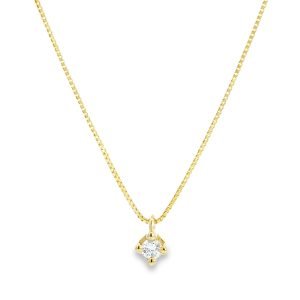 Collana Donna Oro 9kt Diamante 0,11Kt