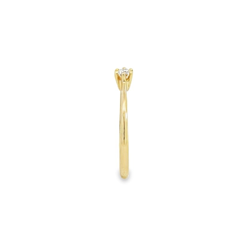 Anello Donna Oro 9kt Solitario Diamante 0,09ct 3 Anello Donna Oro 9kt Solitario Diamante 0,09ct