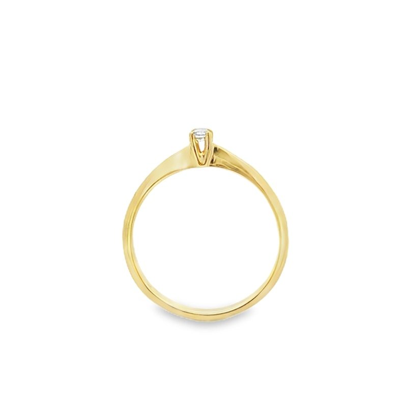 Anello Donna Oro 9kt Solitario Diamante 0,05ct 2 Anello Donna Oro 9kt Solitario Diamante 0,05ct