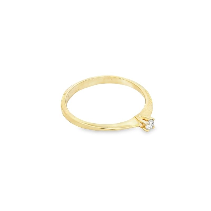 Anello Donna Oro 9kt Solitario Diamante 0,05ct 4 Anello Donna Oro 9kt Solitario Diamante 0,05ct