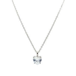 Collana Donna Argento Cuore Zircone NE004619